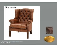 Chesterfield skorzane krzeslo Gloucester