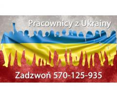 Pracownicy z Ukrainy szukają pracy w Polsce od zaraz! Zadzwoń: 570125935