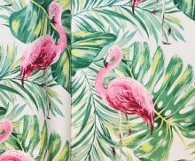 Flamingi D-57, tkanina tapicerska, dekoracyjna